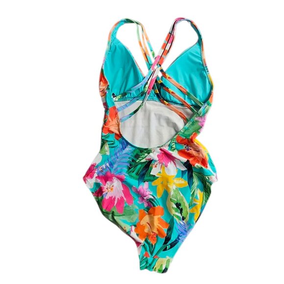 La Blanca Island Goddess Swimsuit, Floral, Tropical, Resortwear, Vacation, Sz 10 - Picture 3 of 6